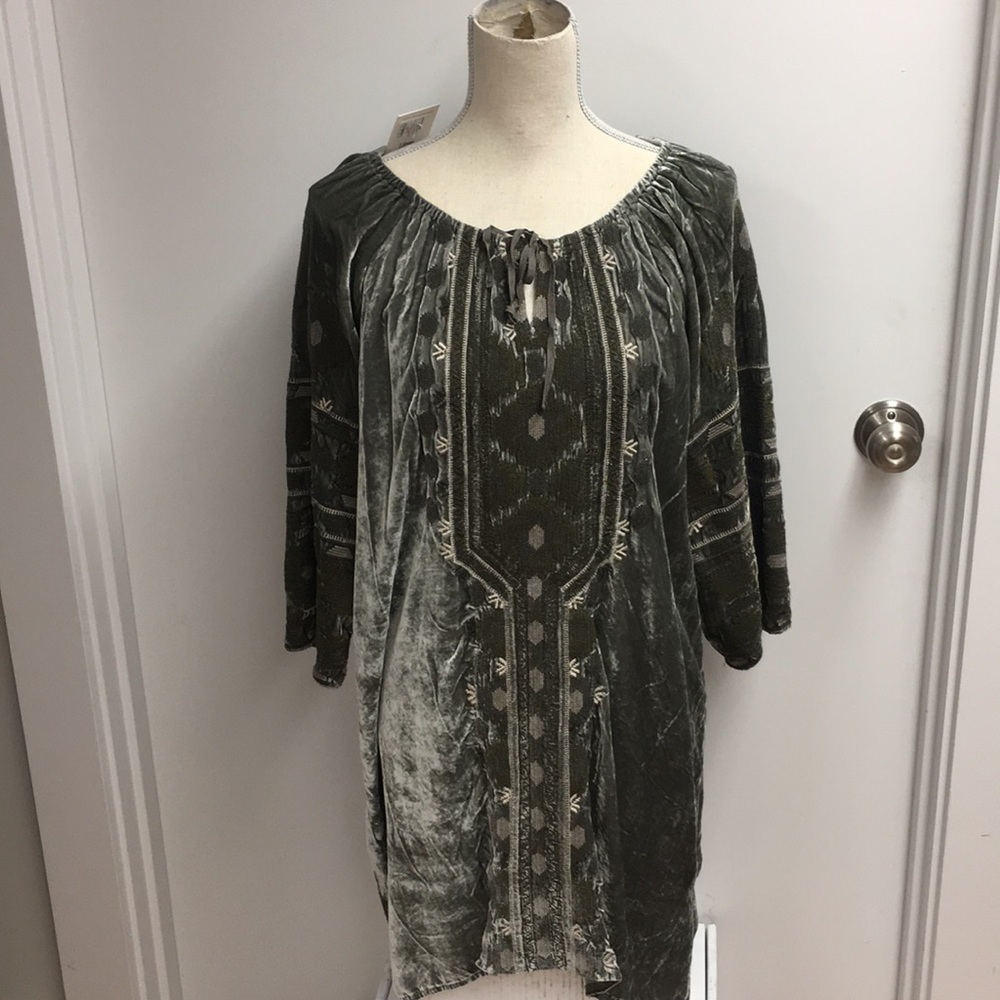 Johnny Was Nomi Velvet Tunic Dress (C)